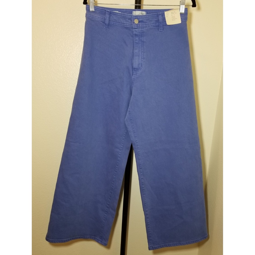 Universal Thread Womens Size 8 High-Rise Sailor Wide Leg Jeans Blue Coastal NWT